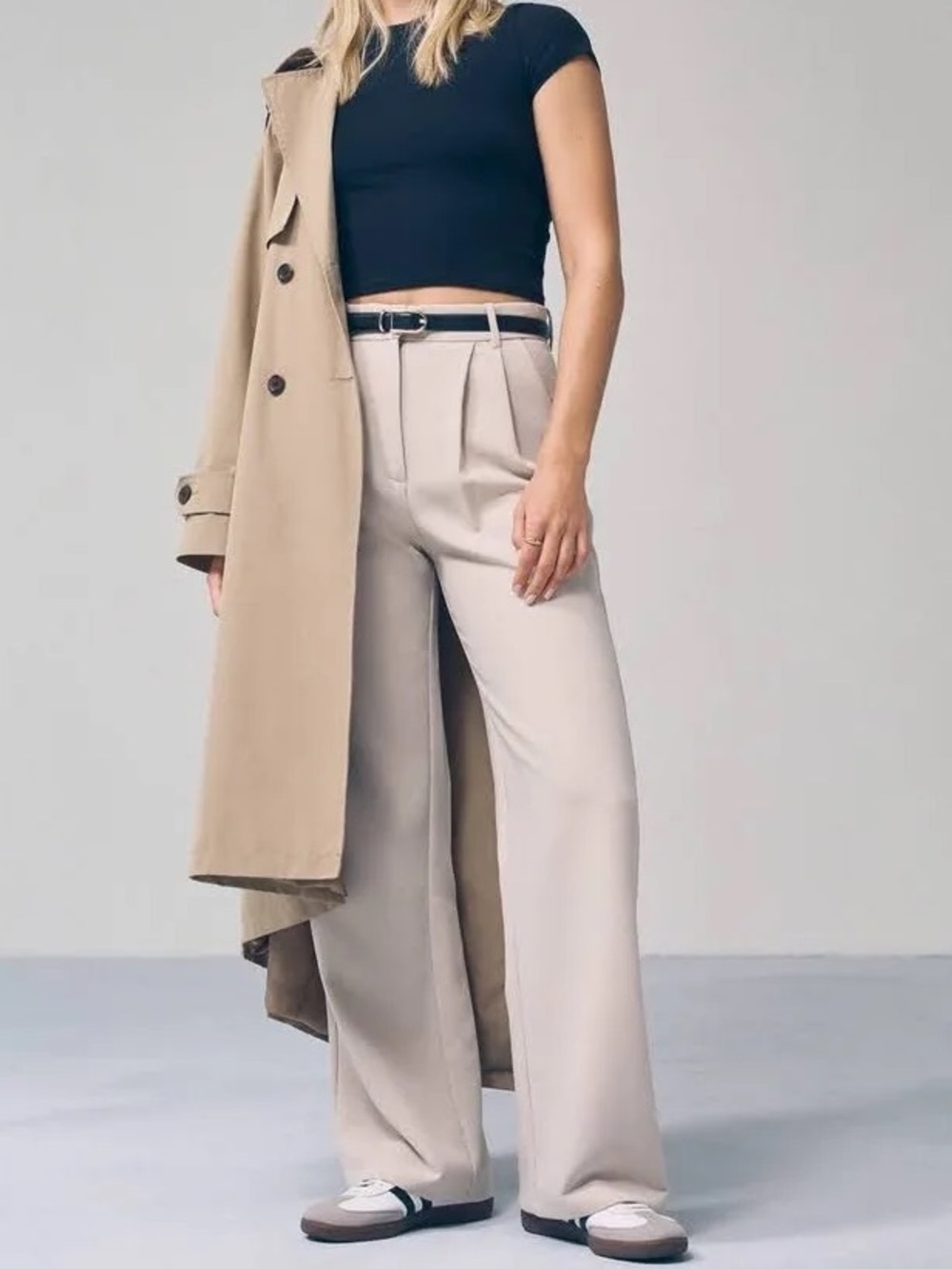 Abercrombie & Fitch Sloane Tailored Pants Beige Size 31 Long